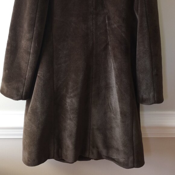 'J.CREW' Teddy Coat Dark Brown Size M EUC * Worn Twice - Picture 9 of 14
